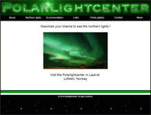 Tablet Screenshot of polarlightcenter.com